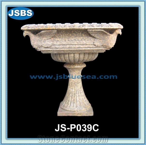 Carved Stone Planter, Natural Marble Planters