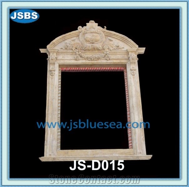 Marble Door Frame Design, Natural Yellow Marble Door Frame