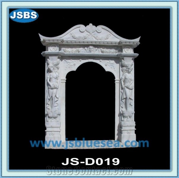 Marble Door Frame Design, Natural Yellow Marble Door Frame