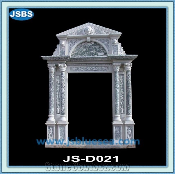 Marble Door Frame Design, Natural Yellow Marble Door Frame
