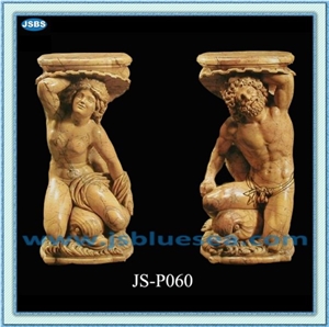 Marble Garden Flower Pot, Natural White Marble Flower Pots