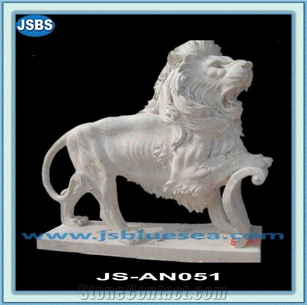 Marble Lion Statue, Natural Marble Statues