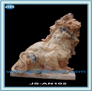Marble Lion Statue, Natural Marble Statues