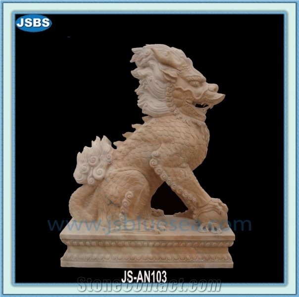 Marble Lion Statue, Natural Marble Statues