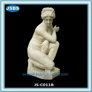 Stone Carved Lady Statue, Natural Marble Statues