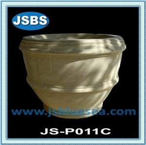 Stone Garden Flowerpot, Natural Marble Pots