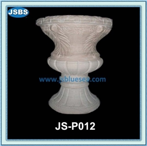 Stone Garden Flowerpot, Natural Marble Pots