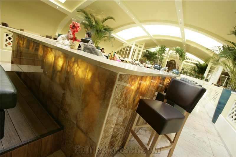 Honey Amber Onyx Tiles & Slabs