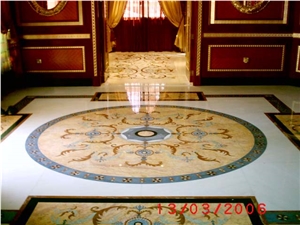 Waterjet Inlay Pattern, Medallions
