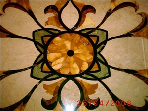 Waterjet Inlay Pattern, Medallions