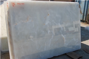 K2 Ice White Onyx Block, Pakistan White Onyx