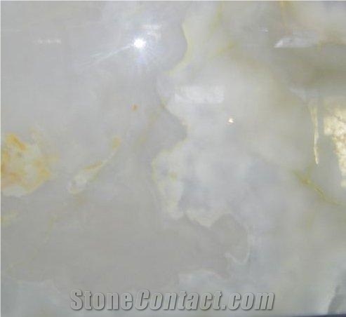 K2 Ice White Onyx Block, Pakistan White Onyx