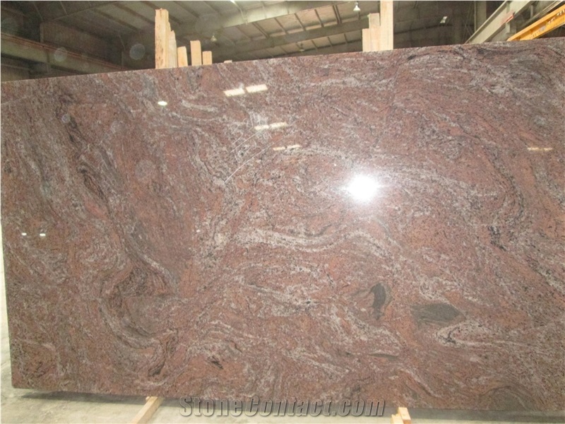 Rosa Fantasy Granite Slabs & Tiles, Red Polished Granite Floor Tiles, Wall Tiles