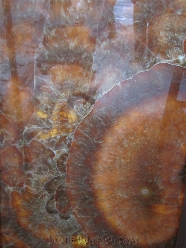 China Golden Brown Onyx Slab High Gloss Translucent Tile,Cafe Marron Onyx Panel for Hotel Bathroom Walling,Floor Covering