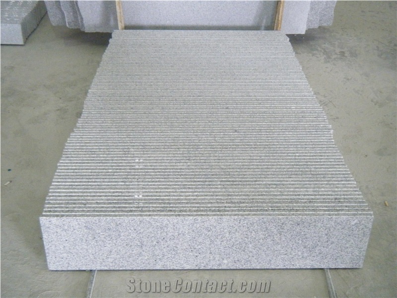 G603 Grey Bianco Sardo Sesame Granite Stairs for Floor Stepping,China White Granite Staircases Polished for Interior