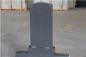 G654 China Sesame Impala Black Granite Honed Tombstone,Western Style Monument Headstone