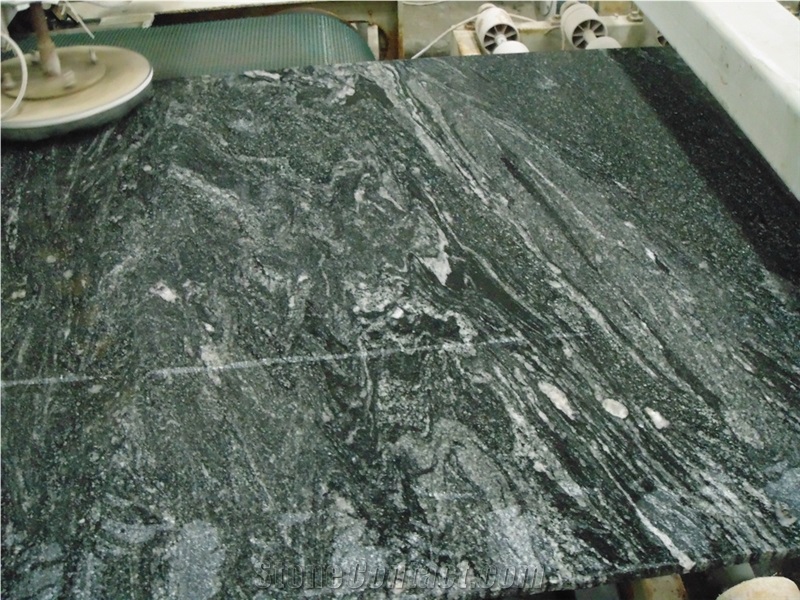 Galaxy Snow Grey Wave Black Granite Tile Slabs for Wall Cladding ,Floor Covering Pattern