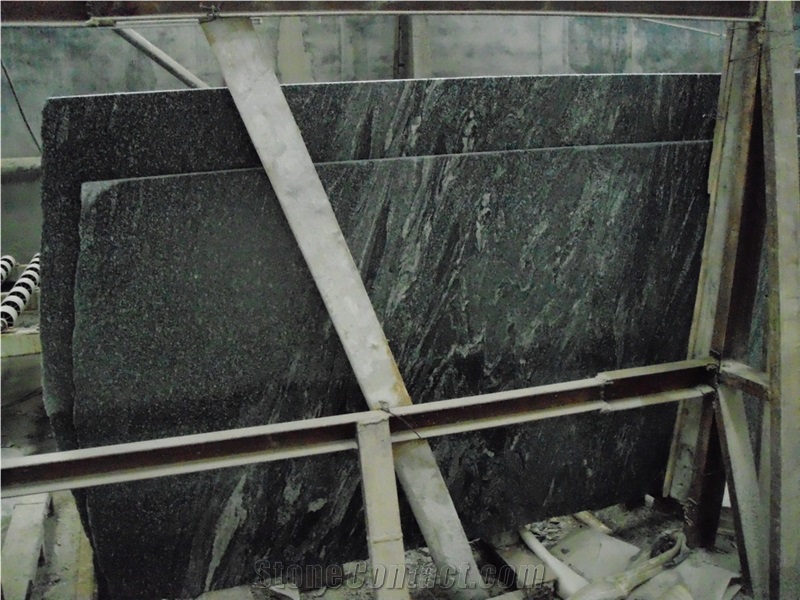Galaxy Snow Grey Wave Black Granite Tile Slabs for Wall Cladding ,Floor Covering Pattern
