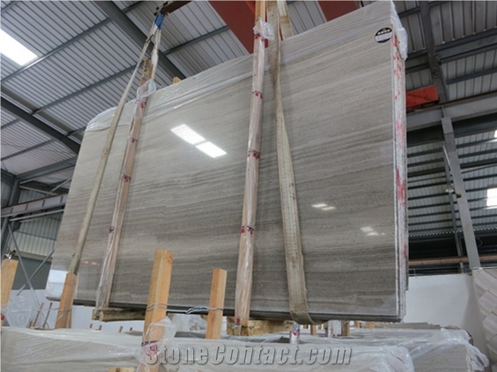 Grey Wooden Vein Marble Slabs, Grey Wood Grain Marble Tiles Machine Cut Panel for Hotel Lobby Floor Covering,Wall Caldding,Interior Pattern Stone