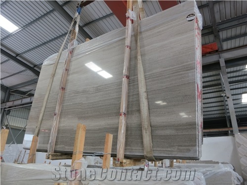 Grey Wooden Vein Marble Slabs, Grey Wood Grain Marble Tiles Machine Cut Panel for Hotel Lobby Floor Covering,Wall Caldding,Interior Pattern Stone