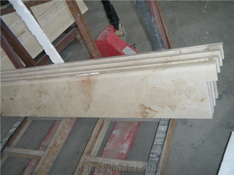 Rossa Crema Marble Slab Tile, China Rosy Sunset White Marble High Glosspolished Panel for Hotel Bathroom Walling,Floor Covering Pattern