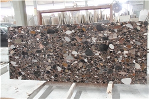 Super Marinace Shining Balls Granite,Brown Granite Multicolor Slabs Tiles Hotel Flooring Pattern