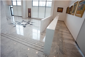 Tibet Viscont White Granite Flooring Tiles Slab, China White Granite Interior Stone Floor Paving Panel