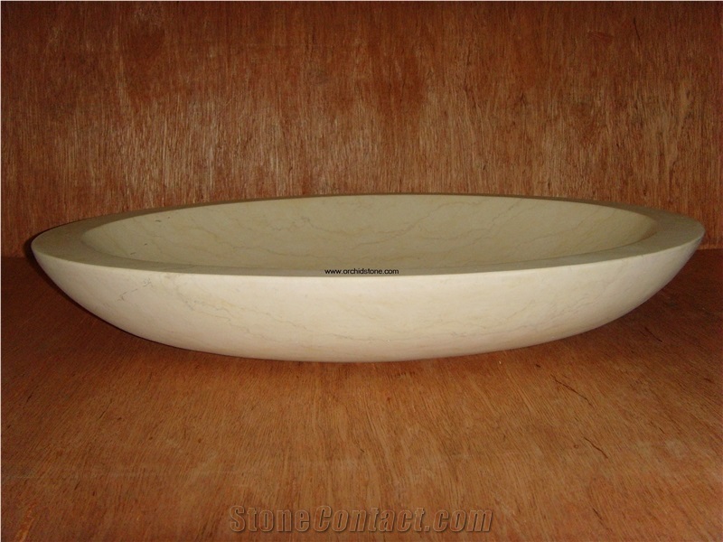 Custom Beige Marble Sink & Basin