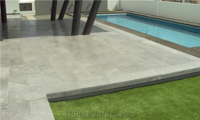 Creta Grey Marble Pool Deck Pavement