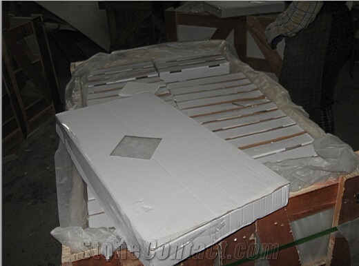 Polished Pacific White Marble Tile & Slab