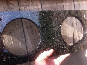 Black Galaxy Black Granite Polish Bathroom Countertop Top
