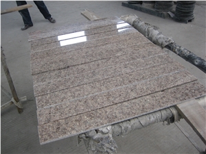 G611 Pink Granite Polished Stair, G611 Pink Granite Polished Step