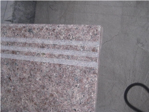 G611 Pink Granite Polished Stair, G611 Pink Granite Polished Step