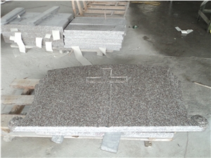 G664 Grey Granite Poland Tombstone