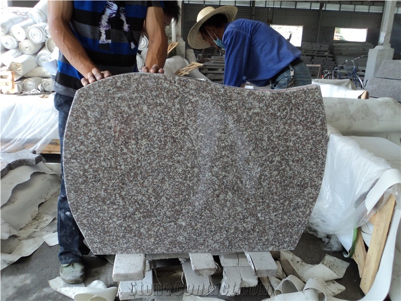 G664 Grey Granite Poland Tombstone