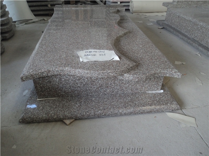 G664 Grey Granite Poland Tombstone