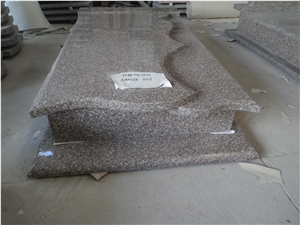 G664 Grey Granite Poland Tombstone