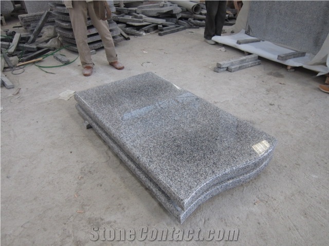 New G603 Grey Granite Polished Tombstone