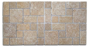 Tumbled Noce Travertine Mosaic Tumbled Noce Travertine Mosaic