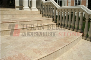 Crema Eda Rosa - Red Marble Tiles & Slabs