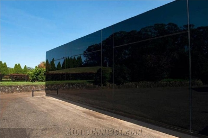 Black Crystallized Glass Stone Tiles & Slabs