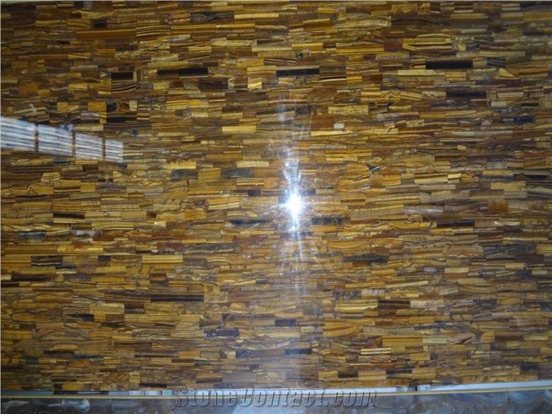 Tiger Eye Semiprecious Stone Slabs