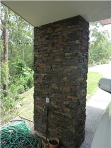 Mudgee Brown Slate Slim Natural Feature Stone Panels & Loose Ledgestone