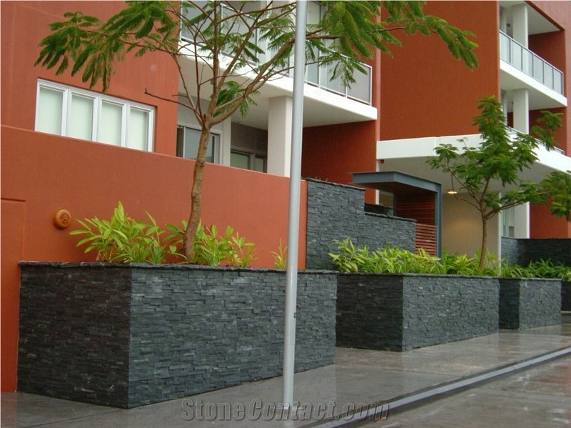 Newcastle Grey Slate Natural Feature Stone Panels & Loose Ledgestone
