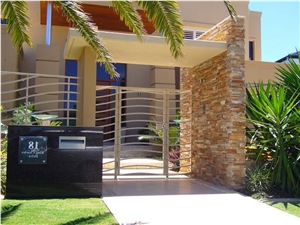 Rust Slate Stacked Stone Cladding Panels