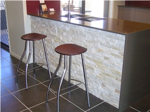 Thredbo White Mica Natural Feature Stone Panels & Loose Ledgestone
