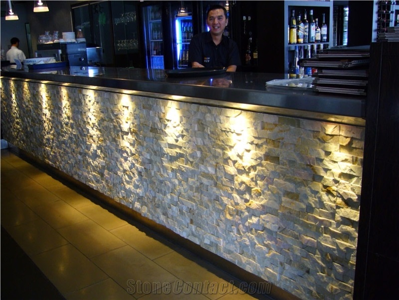 Thredbo White Mica Natural Feature Stone Panels & Loose Ledgestone