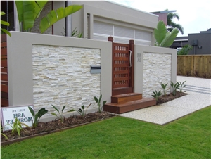 Thredbo White Mica Natural Feature Stone Panels & Loose Ledgestone