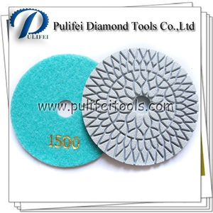 Flexible Wet Dry 4 Inch Diamond Polishing Pad Granite Polishing Pad Low Factory Price for Angle Grinder Marble Polishing Pad