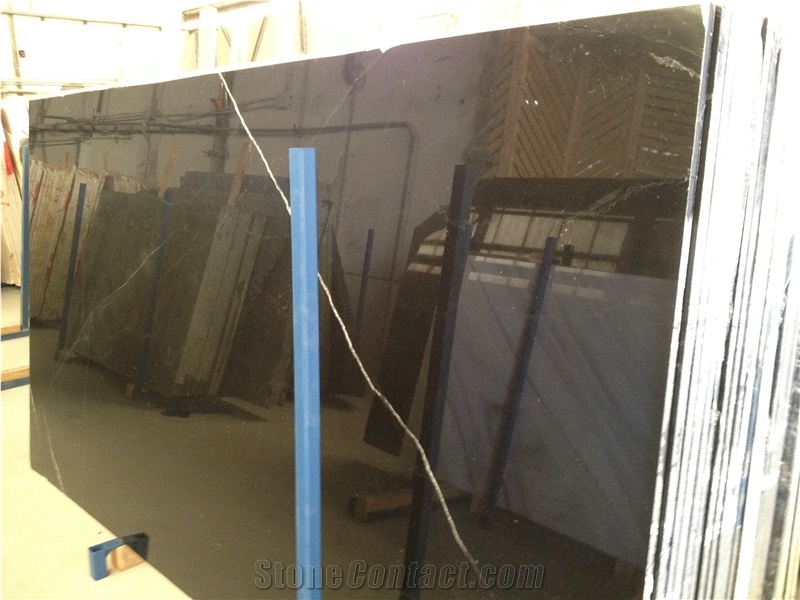 Nero Marquina Select Marble Slabs & Tiles，Black Marble Tiles & Slabs Spain